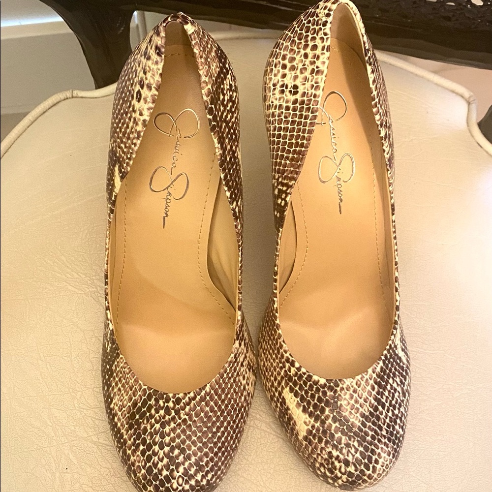 Jessica Simpson Snakeskin Heels